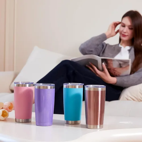 Miniatura 8 de MEWAY - Vaso de 20 onzas para café Azul claro