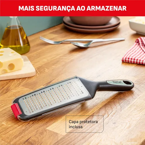 Miniatura 5 de Rallador Tefal Ingenio Negro, con cuchillas dobles afiladas, base antideslizante y tapa protectora, seguridad, eficiencia y estabilidad en rejilla