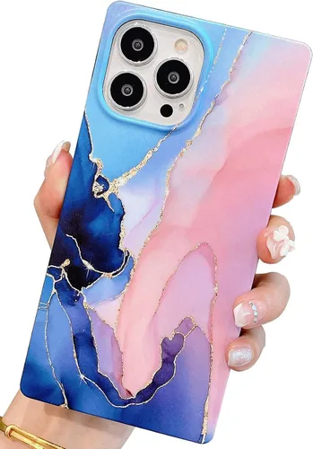 Miniatura 20 de Elegante concha de madre perla compatible con iPhone 13 Pro de 6.1 pulgadas, estuche de borde rectangular, elegante y delgado, con perla de abulón