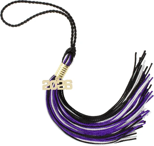 Miniatura 177 de Borla de graduación Aqua 2022, todos los colores escolares disponibles, fabricada en Estados Unidos