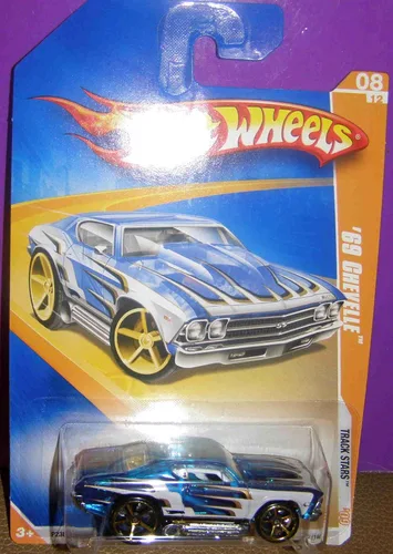 Hot Wheels 2009-062 Track Stars '69 Chevelle Blue Escala 1:64