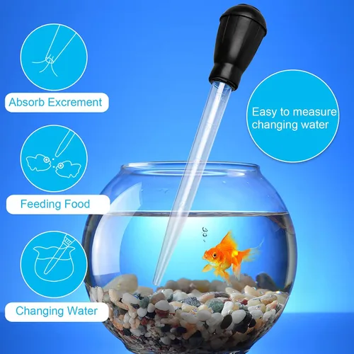 Miniatura 4 de WEAVERBIRD Cambiador de agua manual para pecera, gotero para acuario, 1.0 fl oz (1.0 fl oz), gotero de pipeta limpio para acuario, removedor de Negro