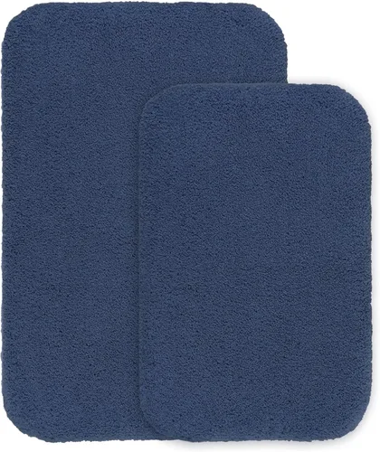 Miniatura 47 de VANZAVANZU Alfombras de Baño Antideslizantes Ultra Suaves Absorbentes de Microfibra Esponjosas Gruesas Alfombras de Baño Lavables a Máquina Gris