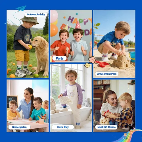 Miniatura 7 de Calcetines de agarre para bebés de 0-6-12-18 meses, calcetines locos para niños pequeños y niñas, calcetines antideslizantes de agarre 1-3T 4T 5T