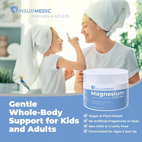 Miniatura 6 de Crema de magnesio para neuropatía – Calambres musculares nerviosos Dolor corporal y apoyo a la hora de acostarse – Loción tópica nocturna