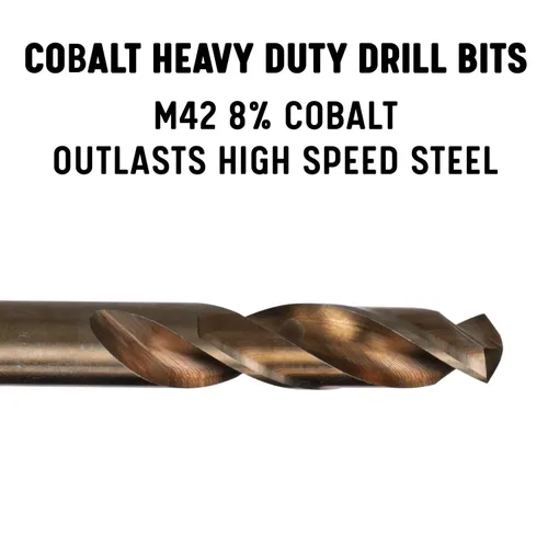 Miniatura 2 de Drill America #1 broca de cobalto de punta dividida para uso pesado (paquete de 12), serie D/ASTCO