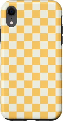 Miniatura 24 de Funda con patrón clásico de cuadros amarillo para iPhone 11