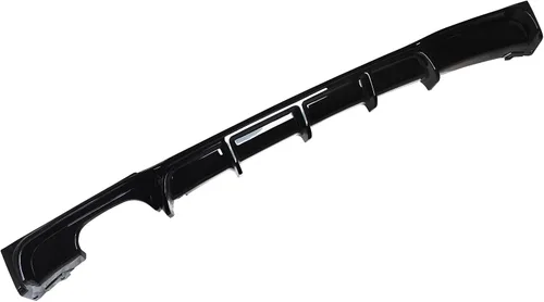 Miniatura 6 de NINTE Difusor trasero para BMW Serie 3 F30 F31 M Sport parachoques 2012-2018 2019 negro brillante izquierdo solo escape trasero parachoques labio