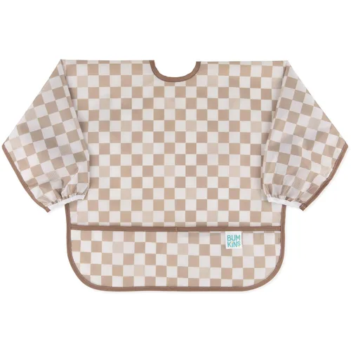 Miniatura 10 de Bumkins Babero con mangas para bebé, babero para niños pequeños, smock, tela impermeable, se adapta a edades de 6 a 24 meses, acuarela Acuarela E6