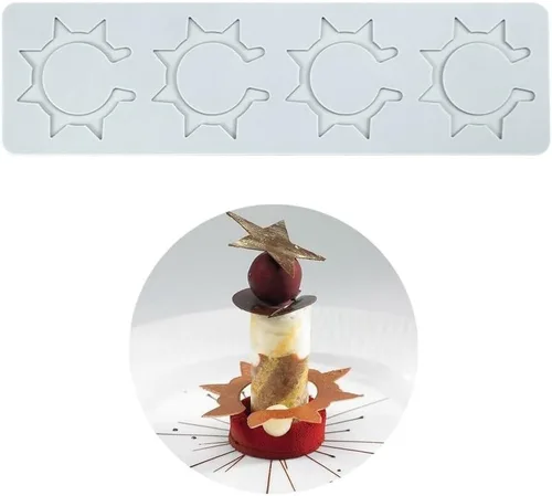 Moldes de silicona 3D de hojas huecas para chocolate, molde de panal, abeja, caramelo, patrón de flores, molde para fondant, decoración de tartas de