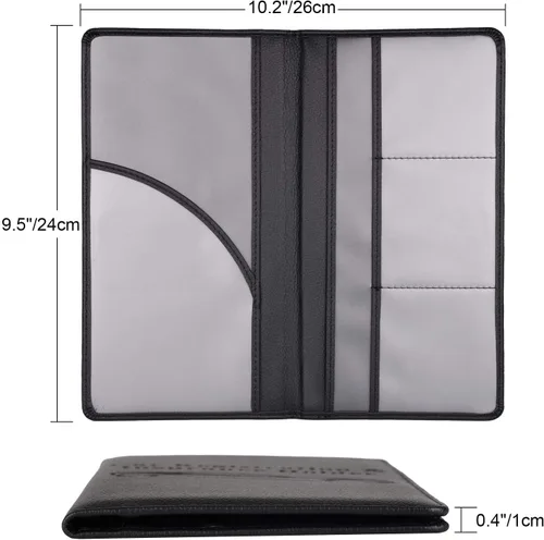 Miniatura 6 de Cacturism Soporte para registro y seguro de automóvil, guantera de vehículo, organizador de automóvil para hombres y mujeres, funda de accesorios