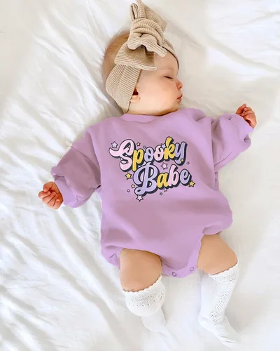Miniatura 88 de Ropa de Halloween para bebé niña, sudadera con estampado de calabaza, mameluco de burbujas, lindo traje de Acción de Gracias de otoño