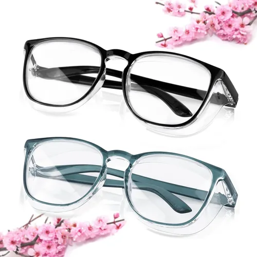Miniatura 27 de SQIMZAR - Lentes de seguridad para mujeres, para enfermeras, lentes protectores, lentes de seguridad antivaho Púrpura claro+rosa claro