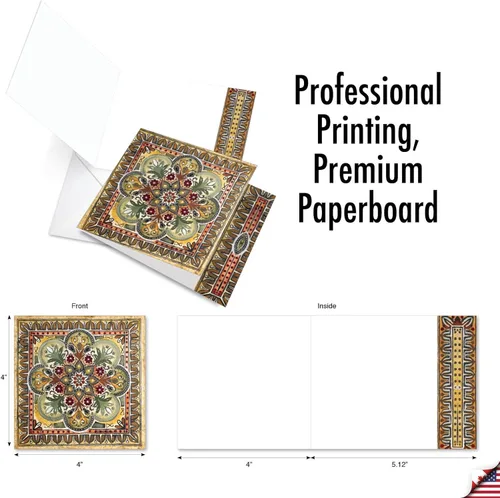Miniatura 2 de The Best Card Company - 12 tarjetas de notas en blanco surtidas (4 x 5.12 pulgadas) - Tarjetas de notas en caja para todas las ocasiones a granel