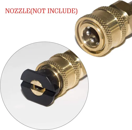 Miniatura 3 de Xiny Tool Varita de extensión para lavadora a presión, acero inoxidable de 17 pulgadas con lanza de conexión rápida de 1/4 pulgadas, paquete de 2