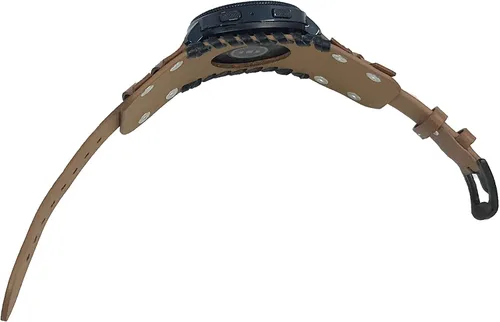 Miniatura 5 de Powerhill Correa de reloj de cuero genuino de 0.866 in, compatible con reloj estándar de 0.86 pulgadas de ancho, Galaxy Watch de 1.811 pulgadas