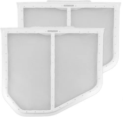 W10120998 W10049360 - Filtro de acero inoxidable para secadora Whirlpool, Kenmore Dryers - 1 año de garantía (paquete de 2)