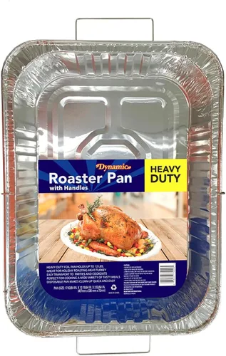 Miniatura 11 de Dynamic Sartén de aluminio resistente (paquete de 24) bandeja de 17.98 x 13.23 x 2.83 pulgadas, para asar, tamaño compacto, apto para horno