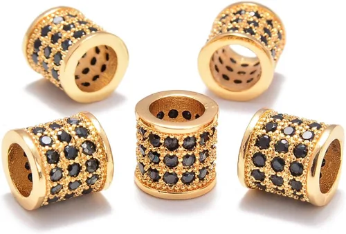 Miniatura 27 de AD Beads Pulsera de cuentas de zircón con tachuelas de strass