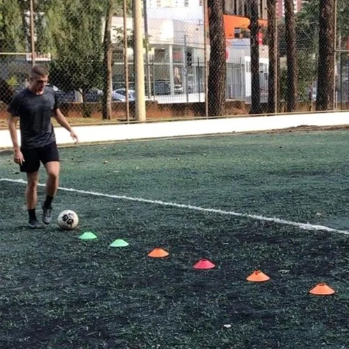 Miniatura 7 de Conos de disco para entrenamiento deportivo, paquete de 25/50 conos de fútbol de agilidad con bolsa de transporte y soporte, fútbol, fútbol