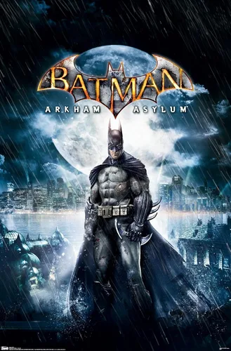 Miniatura 12 de Trends International DC Comics VIdeo Game - Arkham Asylum - Póster de pared de arte clave, 14.725 x 22.375 pulgadas, versión enmarcada de madera