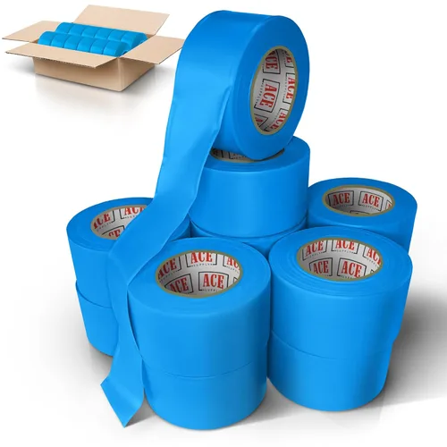 Miniatura 12 de ACE Supply Cinta de señalización de colores surtidos, paquete de 12 – Cinta de levantamiento no adhesiva – 1.5 pulgadas de ancho, 150 pies de largo
