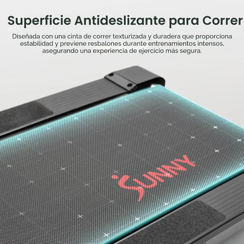 Miniatura 4 de Sunny Health & Fitness Manual Walking Treadmill, Non-Electric, Foldable & Compact Design, Quiet Tread Pad, Transportation Wheels, Non-Slip