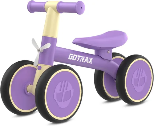 Miniatura 10 de Gotrax Baby Balance Bike 1-2 Years, 7" Front&Rear Silent Wheels, Sturdy Steel Frame 66 lbs Load, Quick 2-Min Assembly, CPC Certified, Comfortable