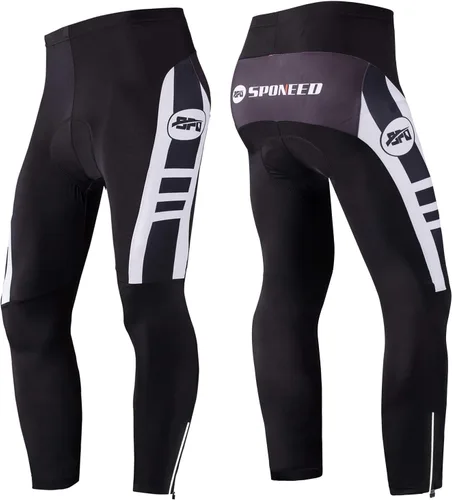 Miniatura 6 de sponeed Ropa de ciclismo para hombre, manga larga, para bicicleta de montaña, camiseta de bicicleta de carretera, pantalones acolchados, trajes