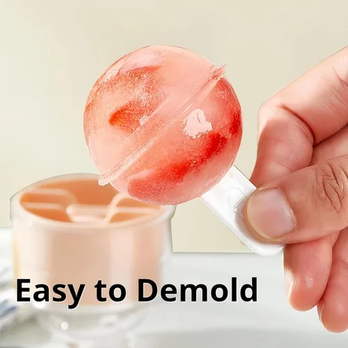 Miniatura 2 de Paquete de 4 moldes de paletas para paletas para niños, juego de moldes de silicona para hacer paletas de helados, moldes de bricolaje para helados