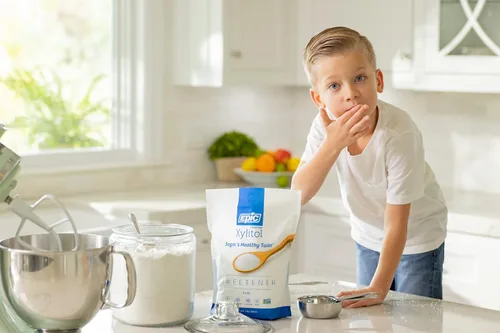 Miniatura 3 de Epic Edulcorante 100% xilitol, bolsa con cremallera de 5 libras de sustituto de azúcar de xilitol para hornear y cocinar, seguro para diabéticos