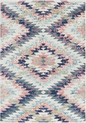 Miniatura 14 de Hoylake Southwestern - tapete estilo tribal, azteca, indio americano e indie, felpudo, pequeño, marrón, gris, negro, 1 pie y 10 pulgadas por 2 pies