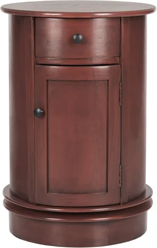 Miniatura 6 de SAFAVIEH Muebles Tabitha - Mesa decorativa de 1 cajón - Negro envejecido - Madera maciza - Diseño de almacenamiento de granja - Ideal para sala