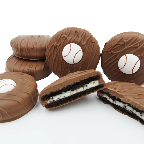 Miniatura 28 de Galletas de la marca Philadelphia Candies cubiertos por ambos lados de chocolate negro y con leche, y crema de cacahuete de la marca Nutter Butter