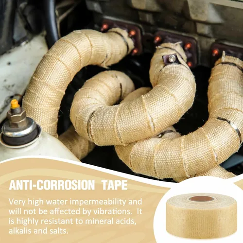 Miniatura 5 de Cinta de protección contra la corrosión para tuberías de 2 pulgadas x 33 pies, impermeable, partes hidráulicas, cinta de grasa para conductos