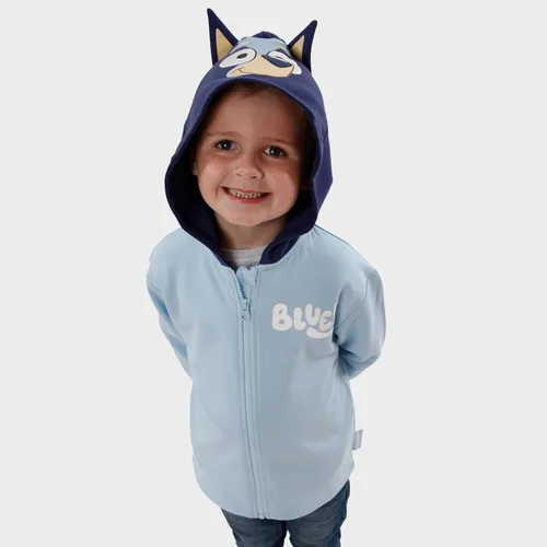 Miniatura 3 de Bluey Sudadera con capucha con orejas 3D Sudadera con capucha con cremallera Sudadera con capucha de disfraz para niños Edades de 2 a 8 años