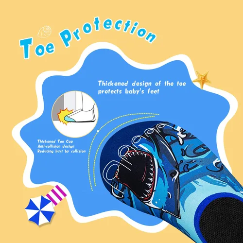 Miniatura 4 de Zapatos acuáticos, antideslizantes, de secado rápido, para playa, natación, caminata, para niños pequeños