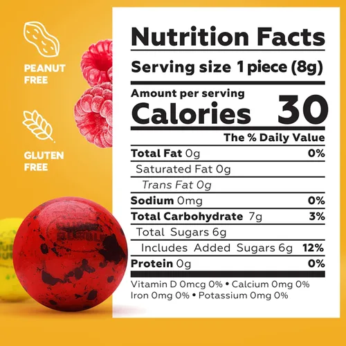 Miniatura 2 de Gumballs in Jar - Berry Blots Gumballs - Goma de mascar grande de 1 pulgada - Gomas de mascar grandes con sabor a fruta para niños de 9 onzas - Goma