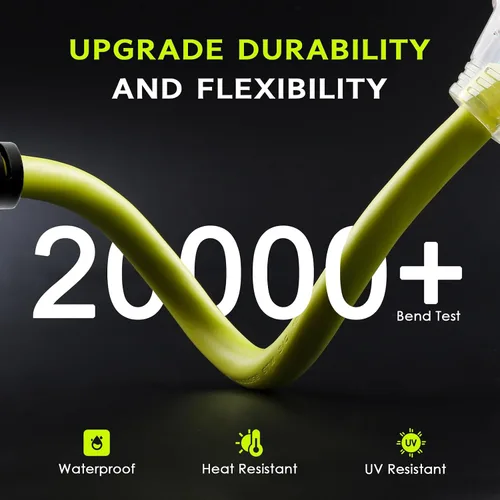 Miniatura 6 de Cable Adaptador de Generador RV de 30 Amperios a 20 Amperios 110, Adaptador de Distribución NEMA L5-30P a 3X 5-15R/5-20R con Indicador de Energía