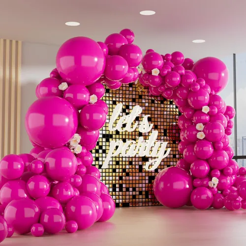 Miniatura 13 de Paquete de 150 globos metálicos dorados de diferentes tamaños, 18, 12, 10, 5 pulgadas, kit de arco de guirnalda de globos para cumpleaños, Oro
