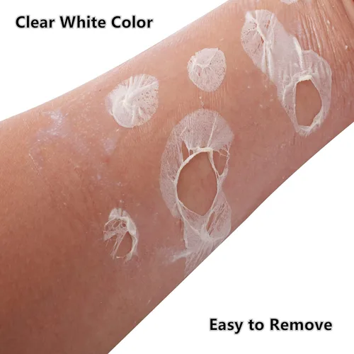 Miniatura 5 de Go Ho Maquillaje líquido SFX de látex (1 onza), maquillaje de monstruo zombi de Halloween, secado rápido, pintura facial blanca líquida multiusos
