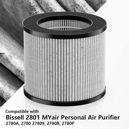 Miniatura 4 de Paquete de repuesto de filtro de aire 2801 compatible con modelos personales Bissell MyAir # 2780A, 2780P, 2780B, 27809, 3329 (paquete de 2)