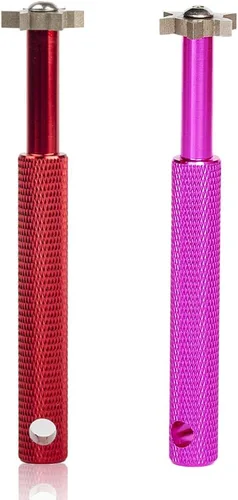 Miniatura 28 de HIFROM Afilador de ranuras con 6 cabezales – Afilador de ranuras para palos de golf, herramienta de reranurado y limpiador para todos los hierros