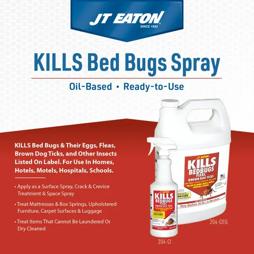 Miniatura 2 de JT Eaton 204-O1G Bed Bug Killer Ultra, espray de insectos a base de aceite que no mancha para interiores (1 galón)