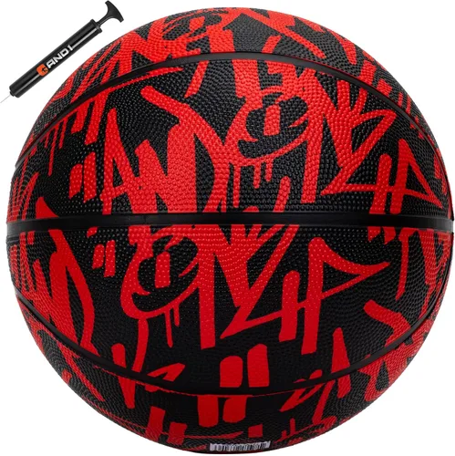 Miniatura 14 de AND1 Fantom Graffiti - Baloncesto de goma para uso en interiores y exteriores, construcción de canal profundo y durabilidad