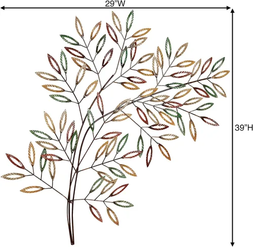 Miniatura 3 de Touch of Class Arte de pared de metal con árbol frondoso Multi Earth