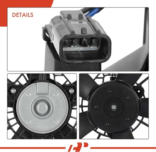 Miniatura 7 de A-Premium Conjunto de ventilador de refrigeración del radiador del motor izquierdo compatible con modelos seleccionados Honda y Acura - Accord