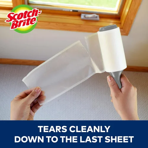 Miniatura 5 de Scotch-Brite Extreme Clean - Rodillo de pelusa resistente, removedor de pelusa avanzado para residuos más grandes, rodillo de pelusa extra adhesivo
