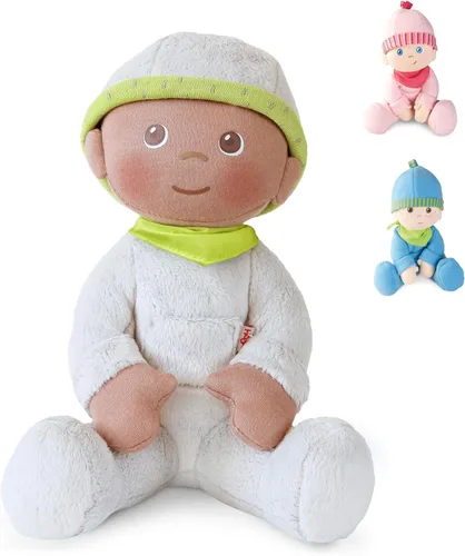 Miniatura 10 de HABA Muñeca Snug Up Luisa 8" My First Baby Doll, Lavable a Máquina y Segura desde el Nacimiento, Juguetes para Recién Nacidos Luisa/Rosa