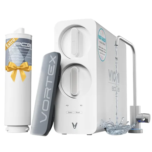 VIOMI Sistema de ósmosis inversa de reducción PFAS 800GPD, certificado NSF/ANSI 42, 53 y 372, filtro de 9 etapas y 48 meses, sistema de filtro de